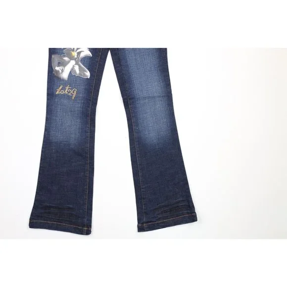 NOS Vintage Y2K Lot 29 Womens Size 5 Looney Tunes Wide Leg Flared Denim Jeans